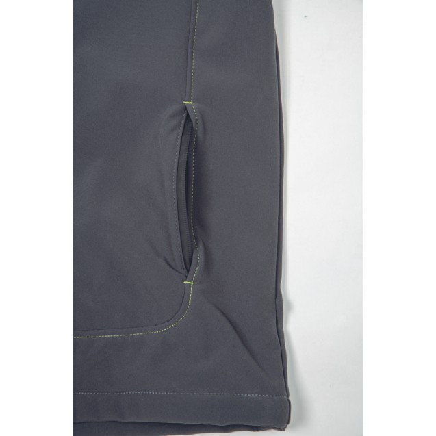 ΜΠΟΥΦΑΝ SOFTSHELL ΕΡΓΑΣΙΑΣ ΑΔΙΑΒΡΟΧΟ GREENDALE ΑΝΘΡΑΚΙ/ΛΑΙΜ 94%poly-6%elast, 320 g/m² 3XL