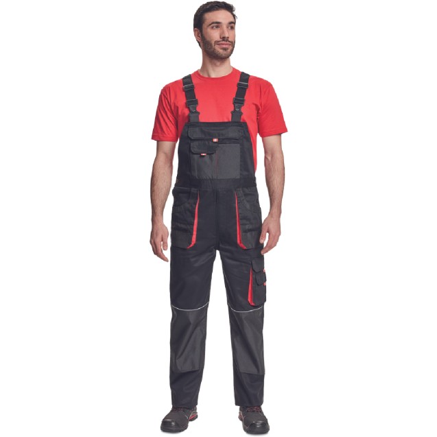 ΦΟΡΜΑ ΕΡΓΑΣΙΑΣ ΜΕ ΤΙΡΑΝΤΕΣ FF HANS ΜΑΥΡΟ/ΑΝΘΡΑΚΙ 100% cotton, 235 g/m² No 48/M – Ταιριάζει σε κάθε μοντέρνο ή επαγγελματικό χώρο