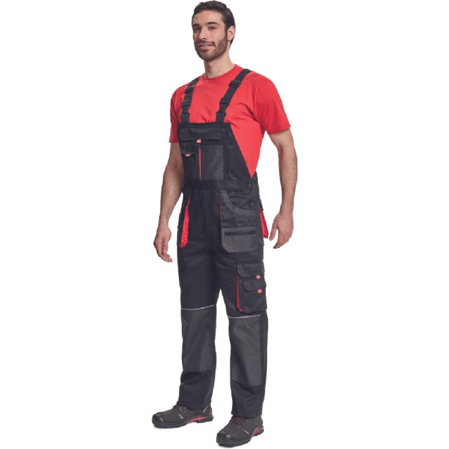 ΦΟΡΜΑ ΕΡΓΑΣΙΑΣ ΜΕ ΤΙΡΑΝΤΕΣ FF HANS ΜΑΥΡΟ/ΑΝΘΡΑΚΙ 100% cotton, 235 g/m² No 48/M – Ταιριάζει σε κάθε μοντέρνο ή επαγγελματικό χώρο