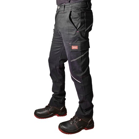 GTC Παντελόνι Εργασίας Theseus Stretch με ελαστίνη Μαύρο No.3XL – Ταιριάζει σε κάθε μοντέρνο ή επαγγελματικό χώρο | iroots.gr