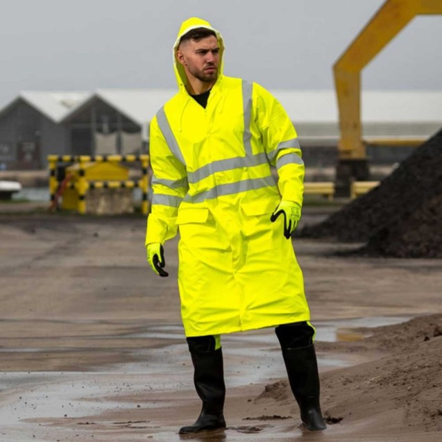 Αδιάβροχη καπαρντίνα Ocean με αντανακλαστικές κίτρινη L RWOCEYL – Προσφέρει μοναδική αισθητική | iroots.gr