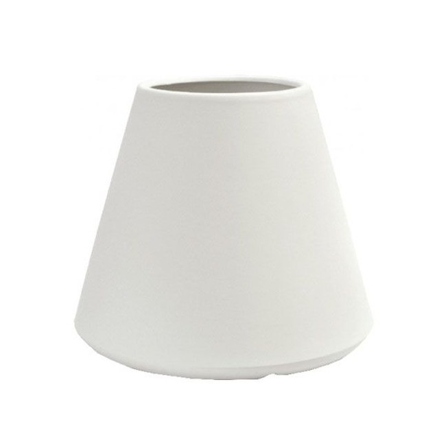 Γλάστρα πλαστική Vulcano rotational διαμέτρου 34/60cm, ύψος 70cm, χρώμα λευκό