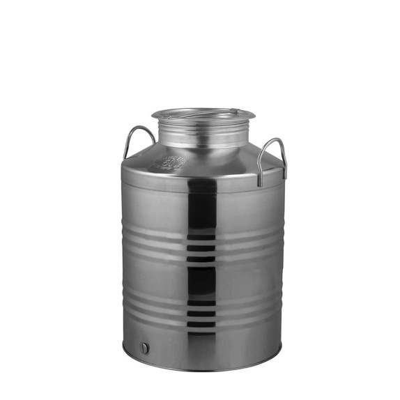 Ανοξείδωτο Δοχείο QUATTRO EFFE με Bιδωτό Καπάκι 50lt (Xωρίς κάνουλα) – Δημιουργεί αίσθηση πολυτέλειας χωρίς κόπο | iroots.gr