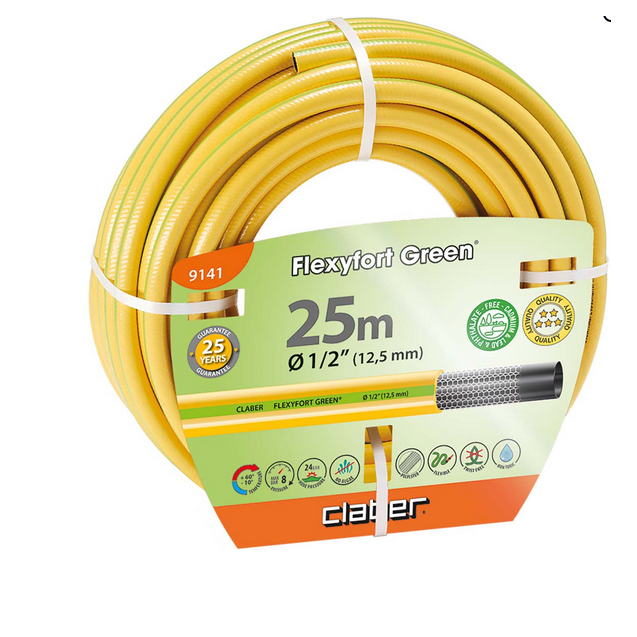 Claber Flexyfort Green Λάστιχο Ποτίσματος 25m 1/2'' 1/2
