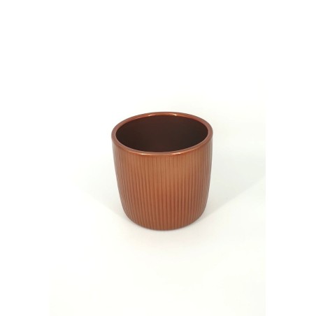 Κασπώ κεραμικό Brilliant Copper Stripes Scheurich 13cm - 18cm