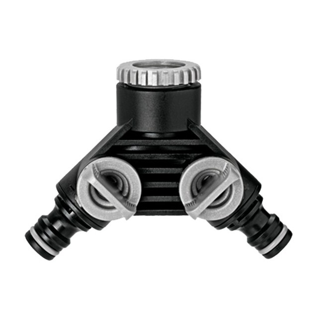 Ρακόρ βρύσης διπλής παροχής με σπείρωμα 3/4'' και συστολή 1/2'' Claber 8599 – Δημιουργεί αίσθηση πολυτέλειας χωρίς κόπο | iroots