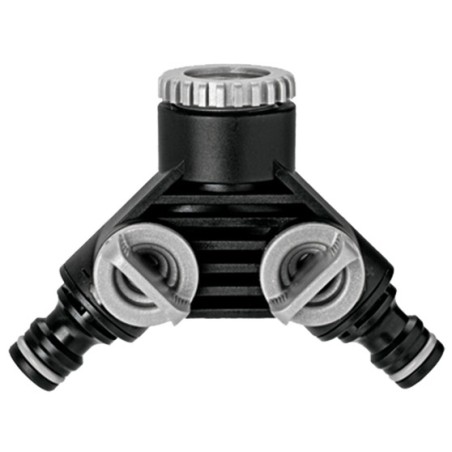 Ρακόρ βρύσης διπλής παροχής με σπείρωμα 3/4'' και συστολή 1/2'' Claber 8599 – Δημιουργεί αίσθηση πολυτέλειας χωρίς κόπο | iroots