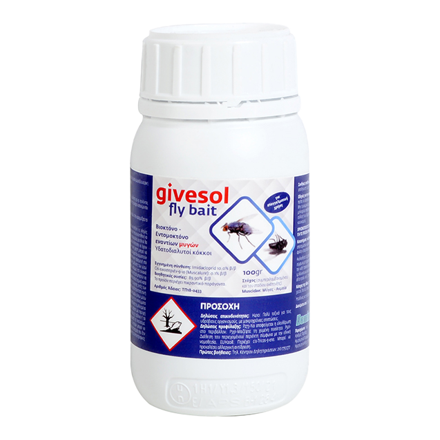 GIVESOL FLY BAIT 100gr – Εντομοκτόνο Δόλωμα για Μύγες Υψηλής Ελκυστικότητας Dominate+PLUS Εντομοκτόνα- Κατσαριδοκτόνα - Gel