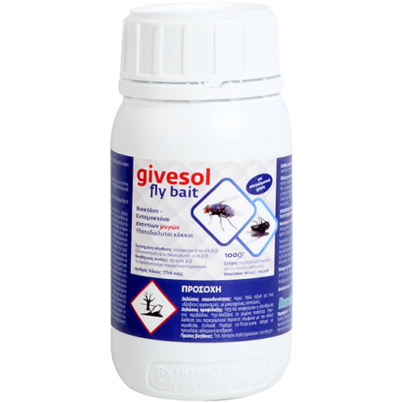 GIVESOL FLY BAIT 100gr – Εντομοκτόνο Δόλωμα για Μύγες Υψηλής Ελκυστικότητας Dominate+PLUS Εντομοκτόνα- Κατσαριδοκτόνα - Gel