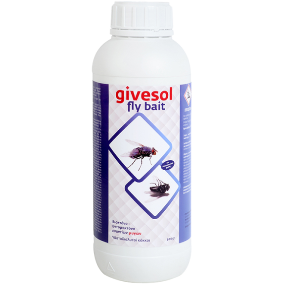 GIVESOL FLY BAIT 500gr – Επαγγελματικό Δόλωμα Μυγών Μεγάλης Απόδοσης Dominate+PLUS Εντομοκτόνα- Κατσαριδοκτόνα - Gel