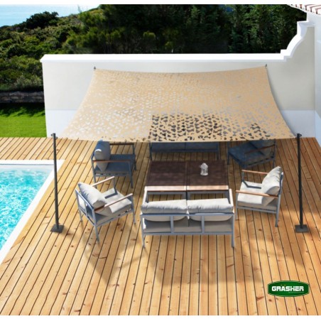 Δίχτυ Σκίασης Παραλλαγής GRASHER 180gr/m² 90% Σκίαση Μπεζ
