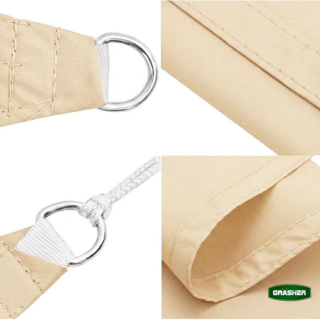 Πανί Σκίασης Oxford Τετράγωνο Αδιάβροχο GRASHER 180gr/m² Ε