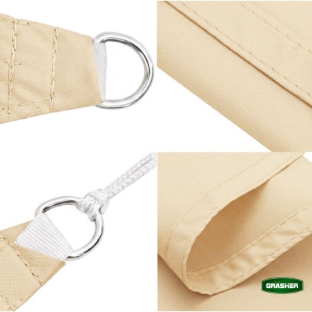 Πανί Σκίασης Oxford Τετράγωνο Αδιάβροχο GRASHER 180gr/m² Ε