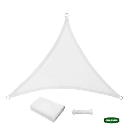 Πανί Σκίασης Oxford Τρίγωνο Αδιάβροχο GRASHER 180gr/m² Λευ
