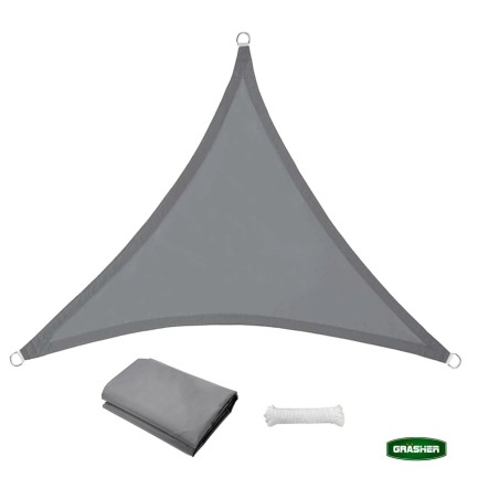 Πανί Σκίασης Oxford Τρίγωνο Αδιάβροχο GRASHER 180gr/m² Γκρ