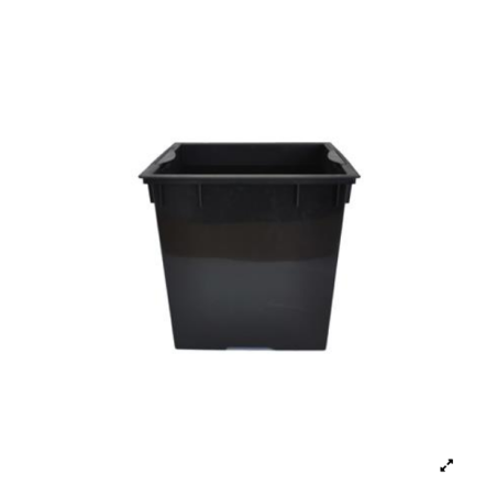 Γλάστρα Κύβος BRILL 36x36x36cm White γυαλιστερό με εσωτερικό κάδο αποστράγγισης