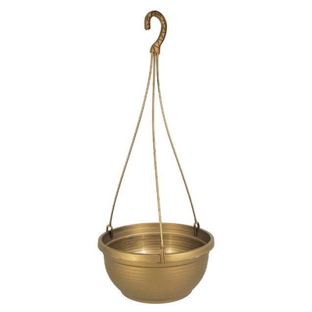 ΚΡΕΜΑΣΤΗ ΓΛΑΣΤΡΑ ΧΡΥΣΟ ΠΛΑΣΤΙΚΗ MISKA WISZACA - Φ22x11(50)cm 10/ΣΑΚ