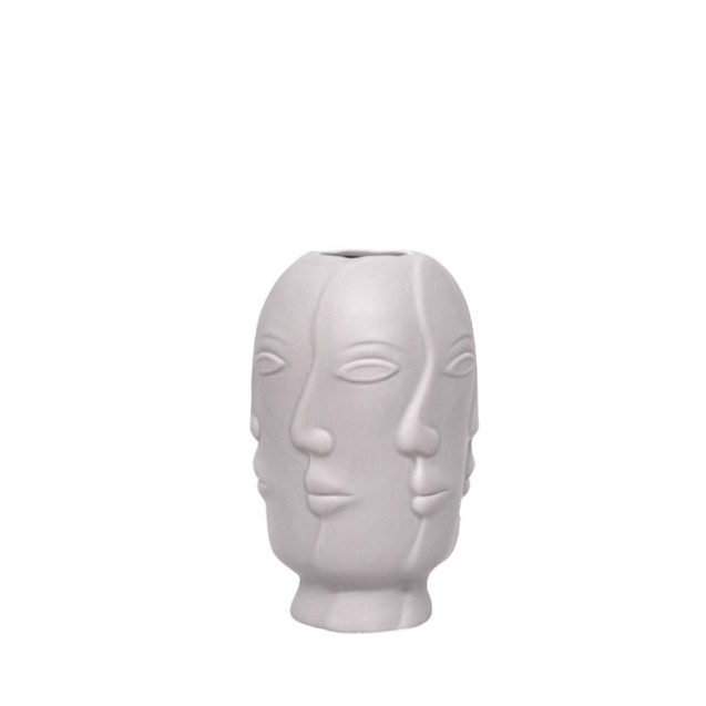 ΒΑΖΟ ΛΕΥΚΟ ΚΕΡΑΜΙΚΟ ΠΡΟΣΩΠΑ - 15.5x24.5cm 1/12ΚΙΒ