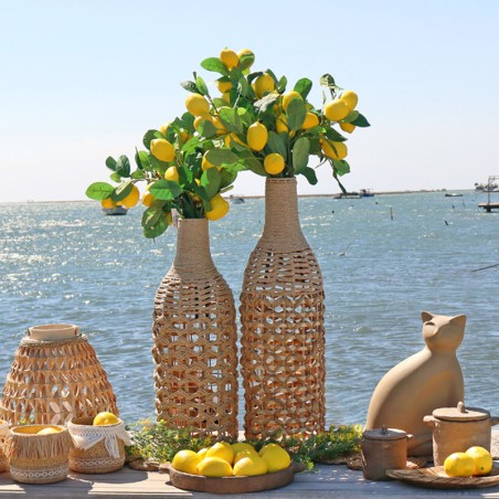 ΒΑΖΟ ΡΑΤΑΝ ΦΥΣΙΚΟ ΚΑΦΕ "ΜΠΟΥΚΑΛΙ" - Φ20x70cm 6/KIB