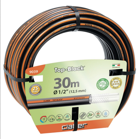 Λάστιχο Ποτίσματος Top-Black 1/2″ Claber | Ανθεκτικό & UV Resistant