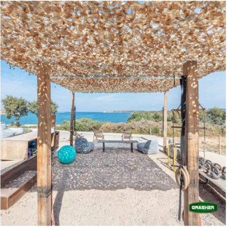 Δίχτυ Σκίασης Παραλλαγής GRASHER 180gr/m² 90% Σκίαση Γκρι