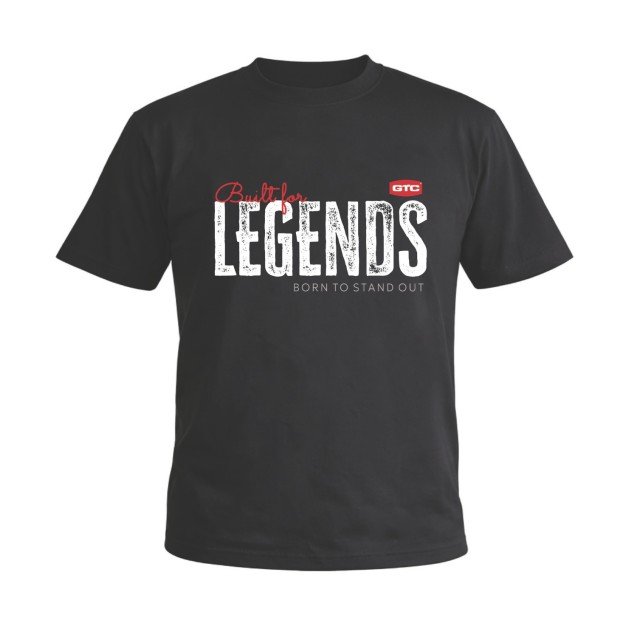 GTC Μπλουζάκι κοντομάνικο Legend μαύρο M