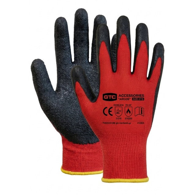 Γάντια Grip Argos 10/XL κόκκινα