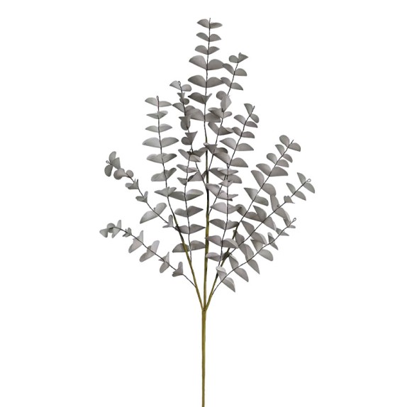 ΚΛΑΔΙ FOAM ΓΚΡΙ ΦΥΛΛΑ ΧΩΝΑΚΙΑ - Υ77cm 12/120ΚΙΒ