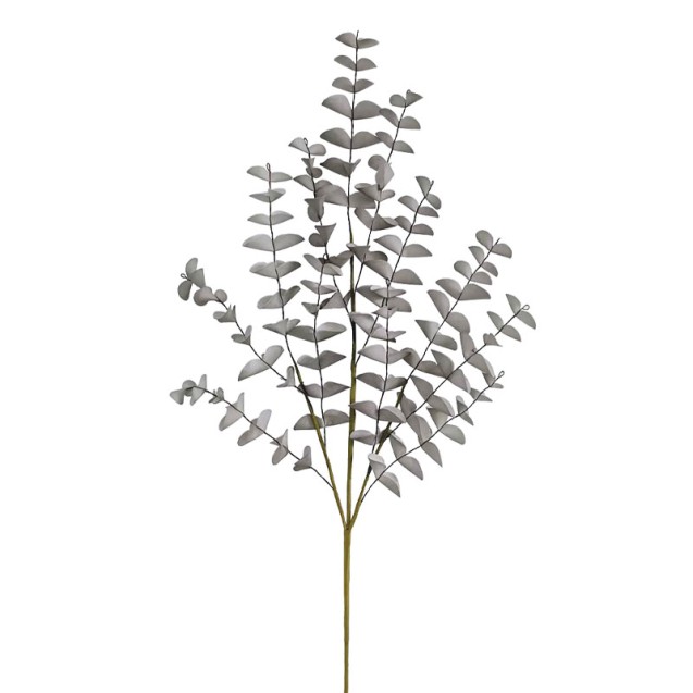 ΚΛΑΔΙ FOAM ΓΚΡΙ ΦΥΛΛΑ ΧΩΝΑΚΙΑ - Υ77cm 12/120ΚΙΒ
