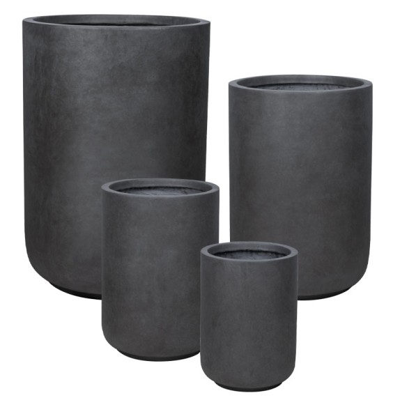ΚΑΣΠΩ FIBERCLAY ΣΕΤ/4 ΜΑΥΡΟ ΑΝΘΡΑΚΙ ΒΑΡΕΛΙ - S:Φ28.5x40, M:Φ35.5x50, L:Φ43x63, XL:Φ54.5x78.5cm 12/ΠΑΛ
