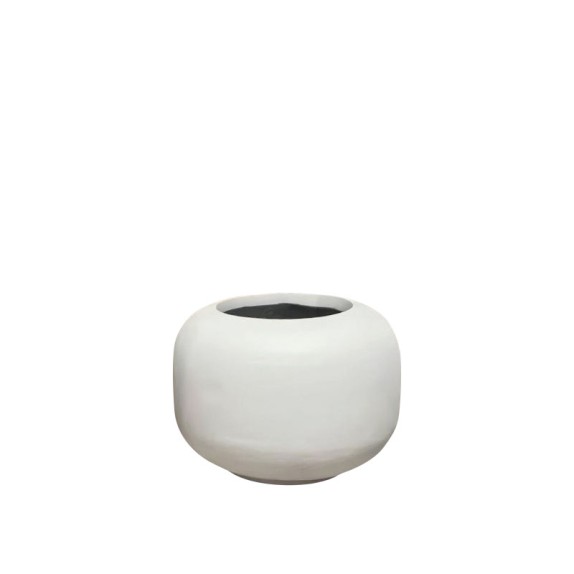 ΚΑΣΠΩ FIBERCLAY ΛΕΥΚΟ ΜΙΚΡΟ ΣΤΡΟΓΓΥΛΟ-ΚΑΜΠΥΛΩΤΟ - Φ28x21cm