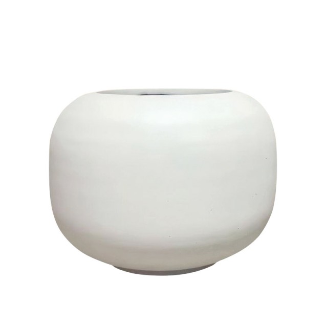 ΚΑΣΠΩ FIBERCLAY ΛΕΥΚΟ ΜΕΓΑΛΟ ΣΤΡΟΓΓΥΛΟ-ΚΑΜΠΥΛΩΤΟ - Φ53x40cm