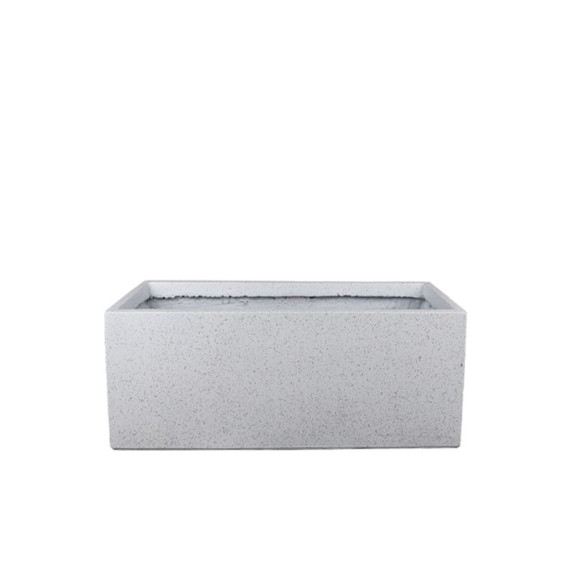 ΖΑΡΝΤΙΝΙΕΡΑ FIBERCLAY ΛΕΥΚΟ ΓΡΑΝΙΤΗ ΟΡΘΟΓΩΝΙΟ SMALL - 50x20x20cm