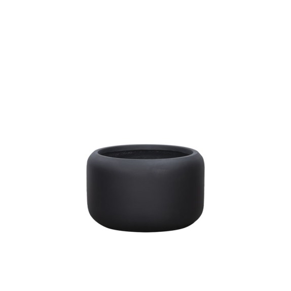ΚΑΣΠΩ FIBERCLAY ΑΝΘΡΑΚΙ ΣΤΡΟΓΓΥΛΟ ΠΟΜΠΕ ΚΟΝΤΟ MEDIUM - Φ44x26cm