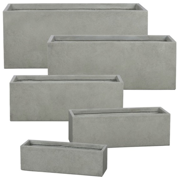 ΖΑΡΝΤΙΝΙΕΡΑ FIBERCLAY ΣΕΤ5 ΓΚΡΙ/ΛΑΔΙ ΟΡΘΟΓΩΝΙΟ - S60x19x19,M 70x25x23,L 80x30x28,XL 90x36x33, 2XL100x43x40cm 15/ΠΑΛ
