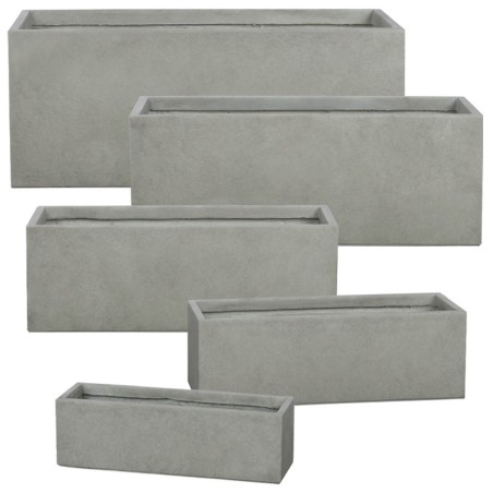 ΖΑΡΝΤΙΝΙΕΡΑ FIBERCLAY ΣΕΤ5 ΓΚΡΙ/ΛΑΔΙ ΟΡΘΟΓΩΝΙΟ - S60x19x19,M 70x25x23,L 80x30x28,XL 90x36x33, 2XL100x43x40cm 15/ΠΑΛ