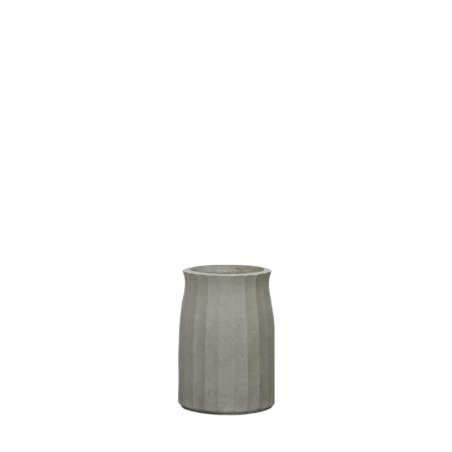 ΚΑΣΠΩ FIBERCLAY ΓΚΡΙ/ΛΑΔΙ ΣΤΡΟΓΓΥΛΟ ΚΑΘΕΤΕΣ ΠΤΥΧΕΣ SMALL - Φ25x36cm