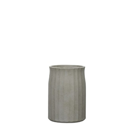ΚΑΣΠΩ FIBERCLAY ΓΚΡΙ/ΛΑΔΙ ΣΤΡΟΓΓΥΛΟ ΚΑΘΕΤΕΣ ΠΤΥΧΕΣ MEDIUM - Φ33x46cm