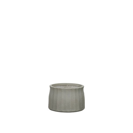 ΚΑΣΠΩ FIBERCLAY ΓΚΡΙ/ΛΑΔΙ ΣΤΡΟΓΓΥΛΟ ΚΑΘΕΤΕΣ ΠΤΥΧΕΣ KONTO MEDIUM - Φ33x22cm