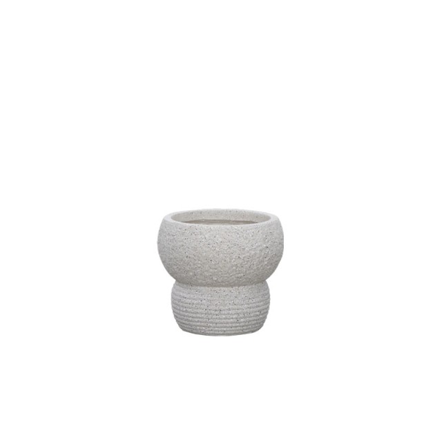 ΚΑΣΠΩ FIBERCLAY ΕΚΡΟΥ ΓΡΑΝΙΤΗΣ ΔΙΠΛΗ ΜΠΑΛΑ SMALL - Φ26x23.5cm