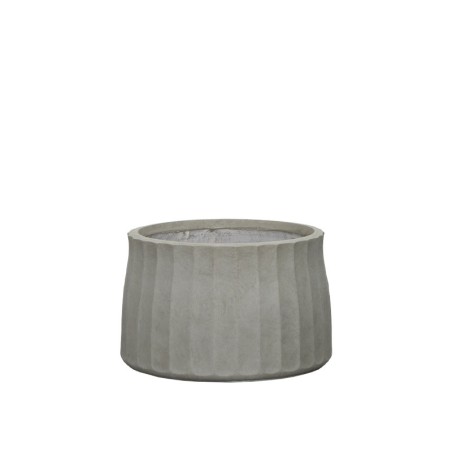ΚΑΣΠΩ FIBERCLAY ΓΚΡΙ/ΛΑΔΙ ΣΤΡΟΓΓΥΛΟ ΚΑΘΕΤΕΣ ΠΤΥΧΕΣ KONTO XLARGE - Φ53x35cm