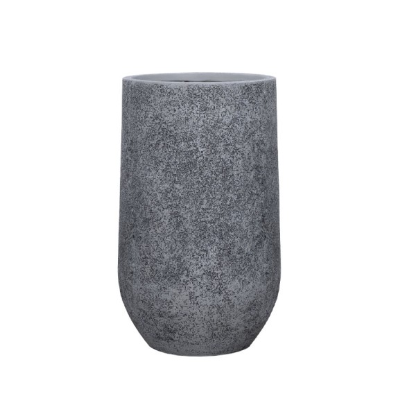 ΚΑΣΠΩ FIBERCLAY ΓΚΡΙ ΠΕΤΡΑ ΣΤΡΟΓΓΥΛΟ ΒΑΡΕΛΙ LARGE - Φ46x76cm