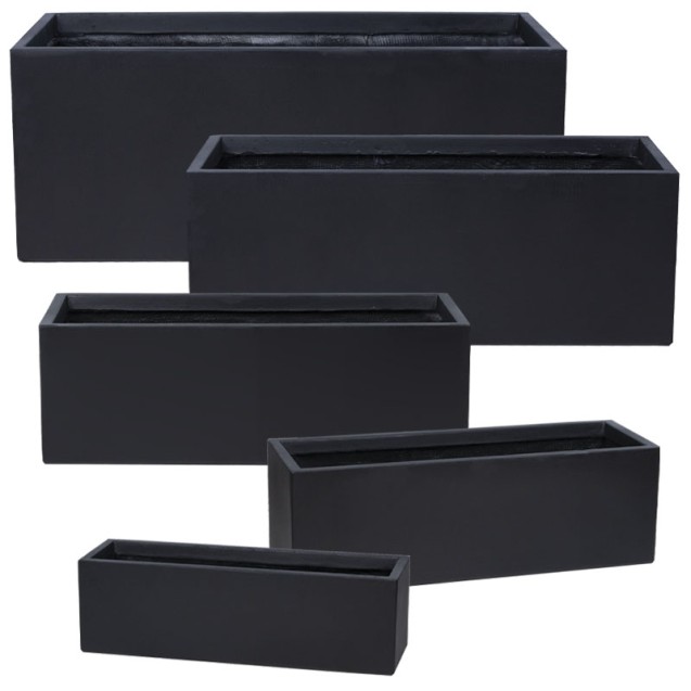 ΖΑΡΝΤΙΝΙΕΡΑ FIBERCLAY ΣΕΤ5 ΑΝΘΡΑΚΙ ΟΡΘΟΓΩΝΙΟ - S60x19x19,M 70x25x23,L 80x30x28,XL 90x36x33, 2XL100x43x40cm 15/ΠΑΛ