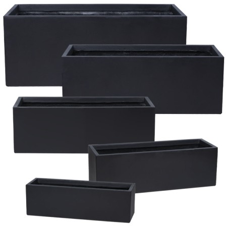 ΖΑΡΝΤΙΝΙΕΡΑ FIBERCLAY ΣΕΤ5 ΑΝΘΡΑΚΙ ΟΡΘΟΓΩΝΙΟ - S60x19x19,M 70x25x23,L 80x30x28,XL 90x36x33, 2XL100x43x40cm 15/ΠΑΛ