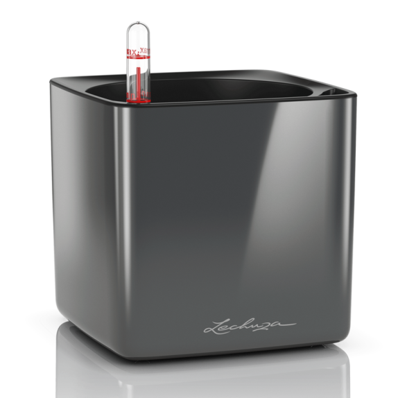 LECHUZA CUBE Premium 14 High Gloss | Κασπώ Αυτοποτισμού