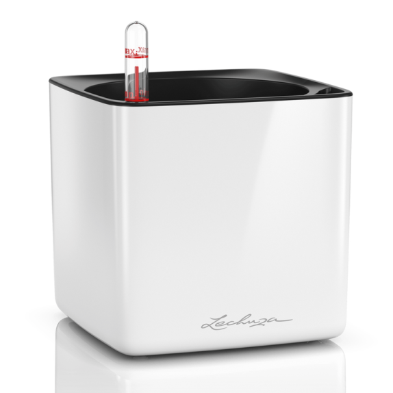 LECHUZA CUBE Premium 16 High Gloss | Κασπώ Αυτοποτισμού