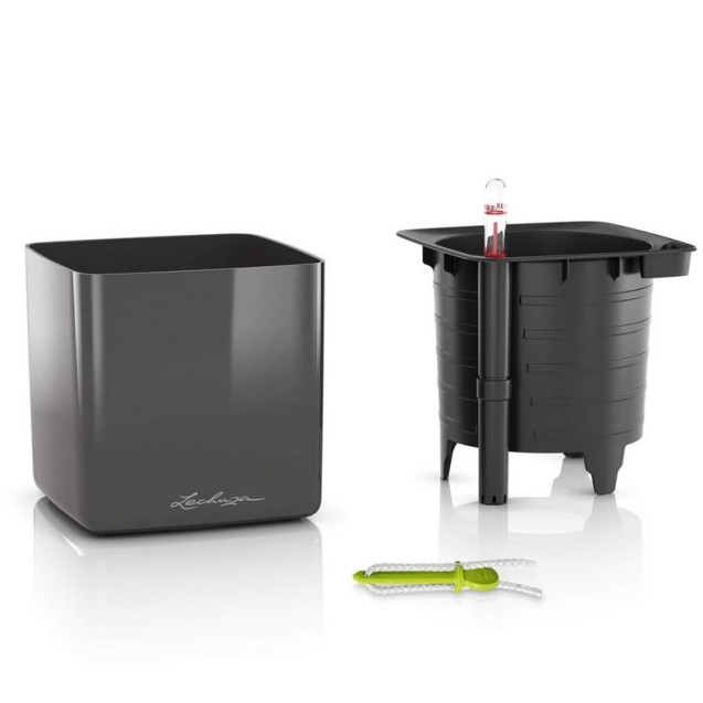 LECHUZA CUBE Premium 16 High Gloss | Κασπώ Αυτοποτισμού