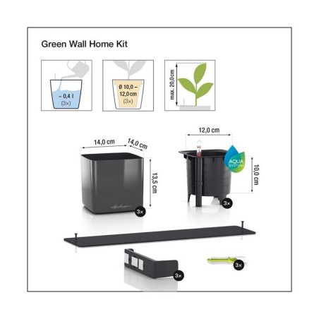LECHUZA GREEN WALL HOME KIT | Κάθετος Κήπος Αυτοποτισμού
