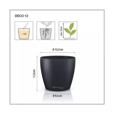LECHUZA DECO 12 | Κασπώ Εσωτερικού Χώρου Ø13cm