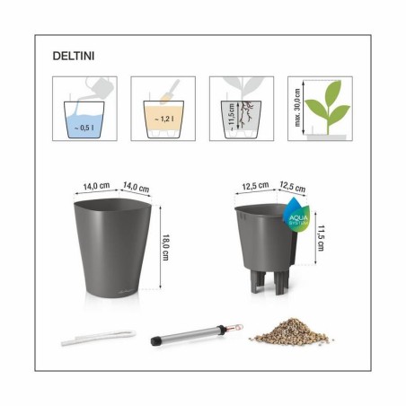 LECHUZA DELTINI High Gloss | Γλάστρα Αυτοποτισμού